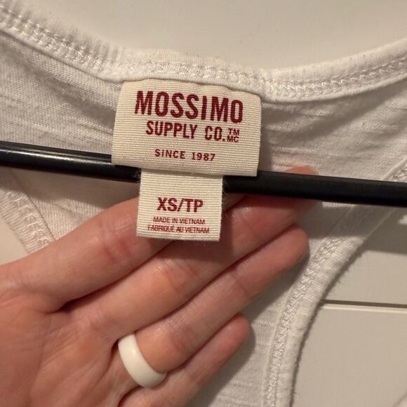 Mossimo Supply Co. White Party Tank Top Women’s XS - Picture 3 of 4